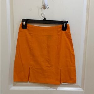 SHEIN Vibrant Orange Mini Skirt